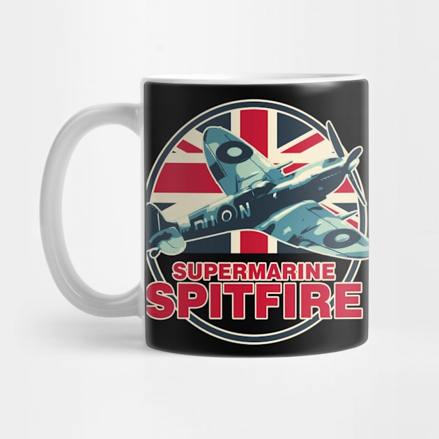 Spitfire RAF Supermarine Fighter Aircraft Plane Airplane British ww2 UK by BeesTeez